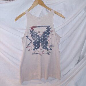 No Boundaries Patriotic Butterfly Tank Top